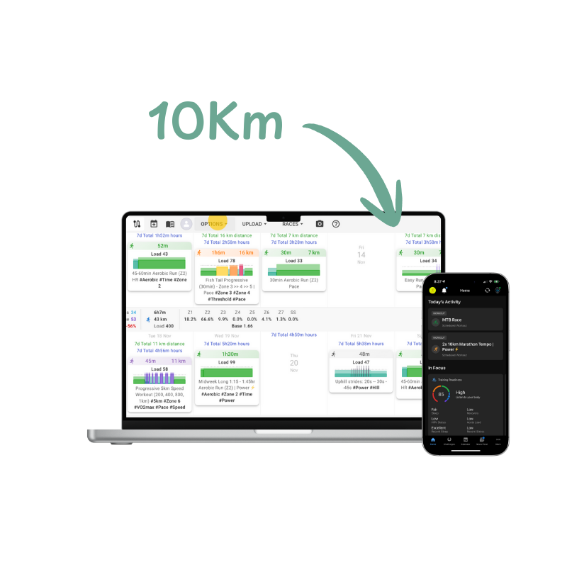 10K modular training plan